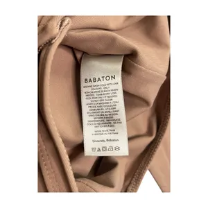 Aritzia Babaton Bodysuit Top Womens Medium Brown Mock Neck Long Sleeve Stretch thumbnail 8