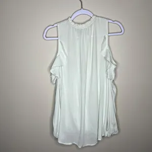 Anthropologie Maeve Mint Cold Shoulder Ruffle Blouse M‎ thumbnail 7