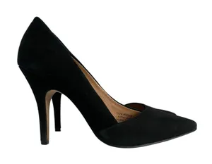 Madewell Mira Suede Leather Heel Pumps Sz 6.5 Slip On Pointed Toe‎ Career Work thumbnail 1