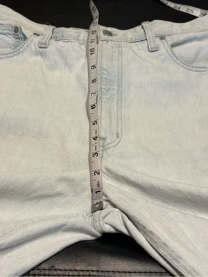 Madewell Light Blue Distressed Boyfriend Jeans size 32 thumbnail 10