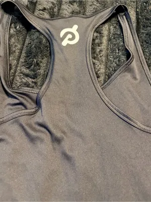 Peloton Women's Racerback Tank Top - Charcoal/Black thumbnail 5