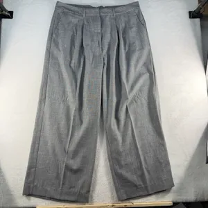 Old Navy XXL Tall Extra High Waisted Taylor Super Wide‎ Leg Trouser Suit Pants thumbnail 3