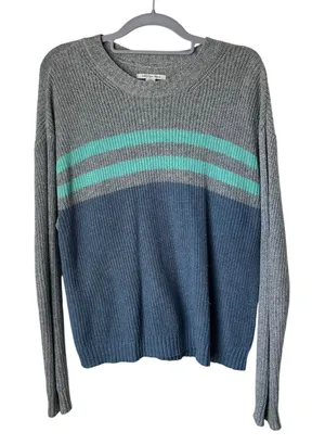 American Eagle Blue and Gray Sweater - Small thumbnail 1