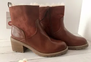 Leather/Suede Boots, Size 10 Brown thumbnail 2