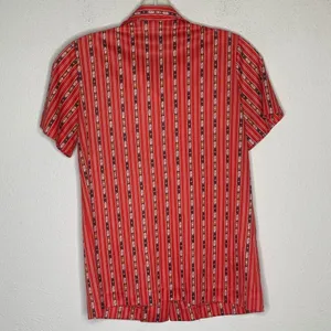 Vintage Graff Polyester Blouse Red‎ Red Size M thumbnail 5