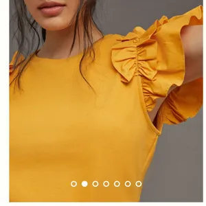 By Anthropologie Woven Ruffle Top thumbnail 2