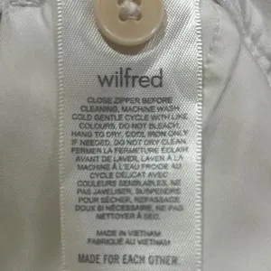 Aritzia Wilfred White High-Waisted Pleated Trousers thumbnail 8
