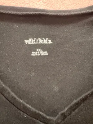 Wild Fable Black Crop Top thumbnail 2