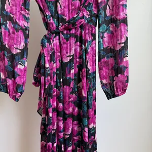 WAYF‎ sz S pink floral wrap upscale maxi dress thumbnail 8