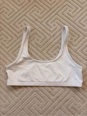 Aritzia Butter Mini Bra Top White thumbnail 7