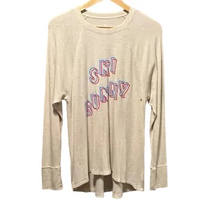Aerie Ski Bunny NWT Real Soft Waffle Knit Thermal‎ Long Sleeve top Size Medium thumbnail 2