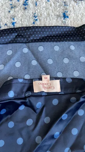 Camila Coelho Pauleta Top in Navy Polka Dot thumbnail 9