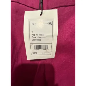 Theory‎ Linen Pleated Pant Size 6 thumbnail 7