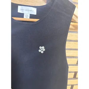 Free Assembly Black Sweater‎ Jeweled Midi Dress Size Small thumbnail 4