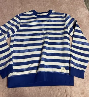 Free Assembly Small Blue Crewneck Sweatshirt Long Sleeve Casual Pullover I0217‎ thumbnail 1
