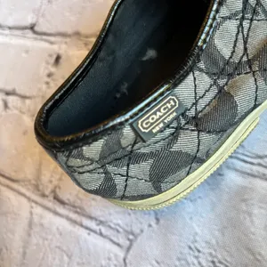 Coach Kalyn Low Top Logo Canvas Sneakers Shoes Womens 5.5 Black thumbnail 11