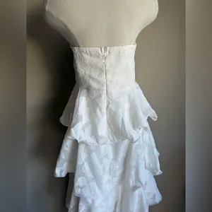 Here Comes The Sun Giavana Strapless Layered Midi Dress Floral Embossed thumbnail 11