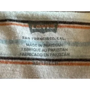 Levi's Sherbert Striped Babydoll Tee Shirt Women's Sz XS thumbnail 9