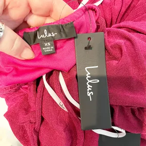 Lulus Such a Serve Ruched Strappy Bodycon Midi Dress Magenta Pink XS thumbnail 3