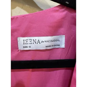 Mac Duggal Pink Plunge Neck Long Sleeve Satin Jumpsuit Size 12 $358 Fuchsia thumbnail 5