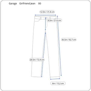Garage Womens Jeans‎ Girlfriend Distressed Size 00 Low Rise Grunge Thrash Street thumbnail 10