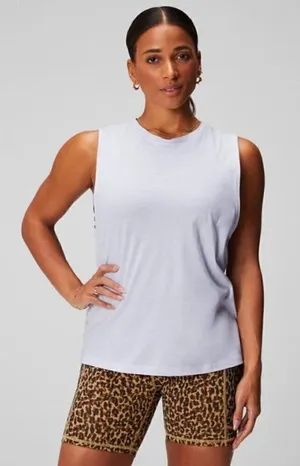 Fabletics Micah‎ White Muscle Tank Top XS thumbnail 1