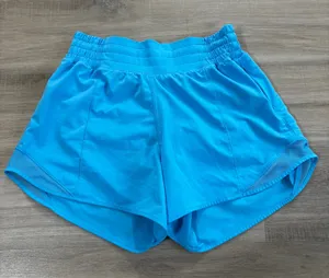 Lululemon Hotty Hot High-Rise Lined Short 4" Kayak Blue Light Women Size 4 thumbnail 1