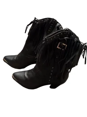 Dingo Western Fringe Cowboy Boots Size 8.5 thumbnail 3