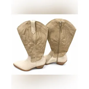 Coconuts by Matisse Telluride Western Cowboy Boot size 8.5 Natural Ivory thumbnail 4