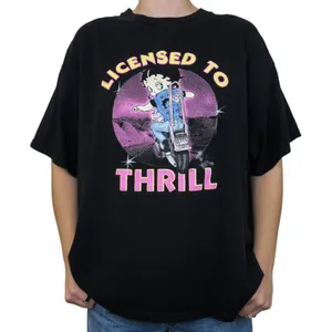 Vintage Y2K Betty Boop Biker Shirt thumbnail 1
