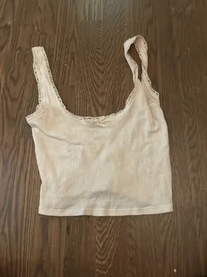 PacSun White Tank Top Cropped thumbnail 1