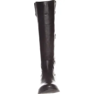 NEW INC International Concepts Fawne Leather Knee-High Riding Boots Black 8.5M thumbnail 4