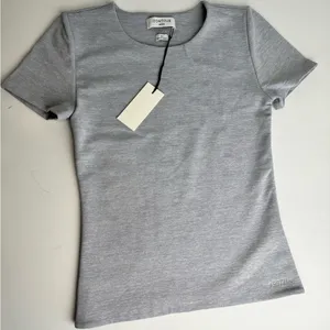Aritzia Contour Crewneck Tee - Gray thumbnail 6