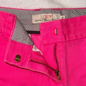 J. Crew Neon Pink Chino Bermuda Shorts Size 4 Broken In Tailored Fit thumbnail 3