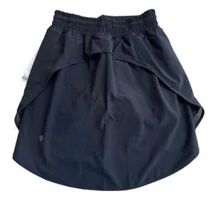 Lululemon Womens Size 2 Hotty Hot High‎ Rise Skirt Skort Long Black Athletic New thumbnail 7
