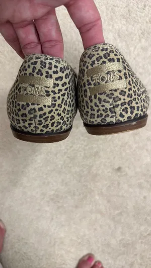Toms Women’s Flats Suede Cheetah Jutti Brown Print 8 thumbnail 5
