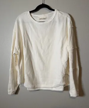 We the free free people ivory/cream long sleeve top thumbnail 1
