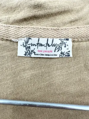 Free People Long‎ John Tan Drop Crotch Slouch Jumpsuit Size Small thumbnail 3