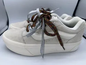Size 10w Men’s 8.5 - VANS Knu Stack White Multi-Color Laces thumbnail 1