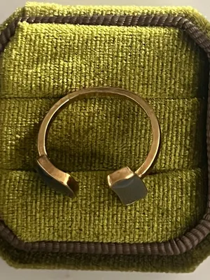 Classic Design Stainless Steel Golden w/ Modern Design Adjustable Ring S 6-9 thumbnail 4