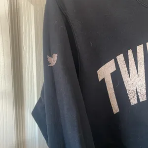 Vintage Twitter Hello Literally Everyone Rare Black Crewneck Sweatshirt Size LG thumbnail 2