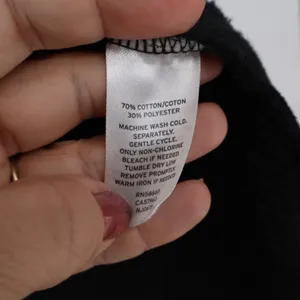 14th & Union Coat Women M Longline Open Front Shawl Collar Black Fleece Exc thumbnail 3