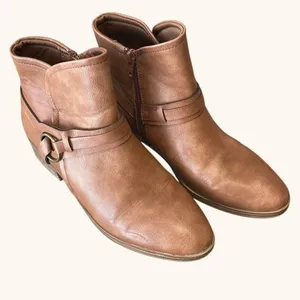 Baretraps‎ Womens Marshall Side Zip Block Heel Bootie Brush Brown Size 8.5 thumbnail 4