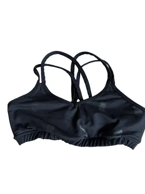 Beyond Yoga Two Piece Workout Set Sports Bra Leggings Black Pineapple Size XS thumbnail 4