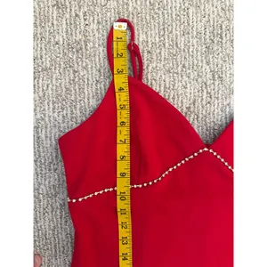Lulus Red Mini Dress Y2K Glam rhinestones size XL Homecoming Date Party 90s thumbnail 8