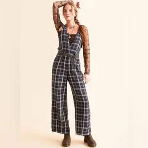 Free People Mara Overalls Black Combo 6 thumbnail 7