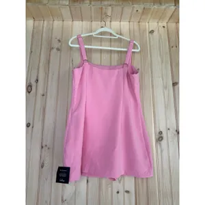 NWT Lulus Chayan Pink Sleeveless Skort Romper Party Chic Feminine Club Size XL thumbnail 4