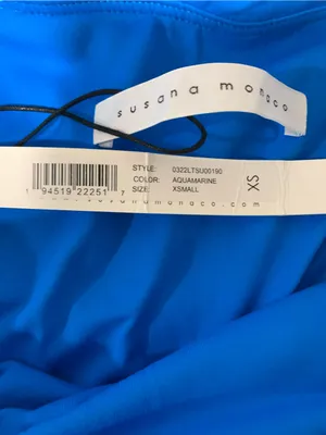 Susana Monaco Blue Strapless Romper - Size XS thumbnail 3