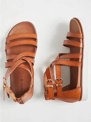 Torrid Tan Strappy Gladiator Sandals Size 9.5 Wide thumbnail 3