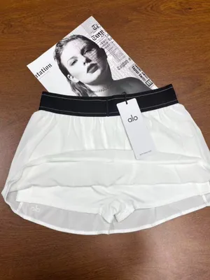 Alo sports tennis skirt white versatile and classic design thumbnail 3